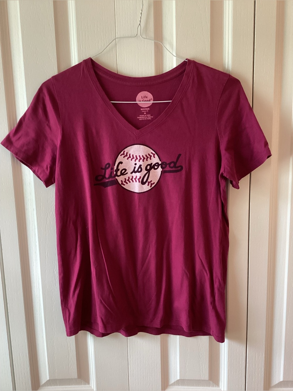 Life is Good Women's Baseball Crusher Tee Size Med - IEC